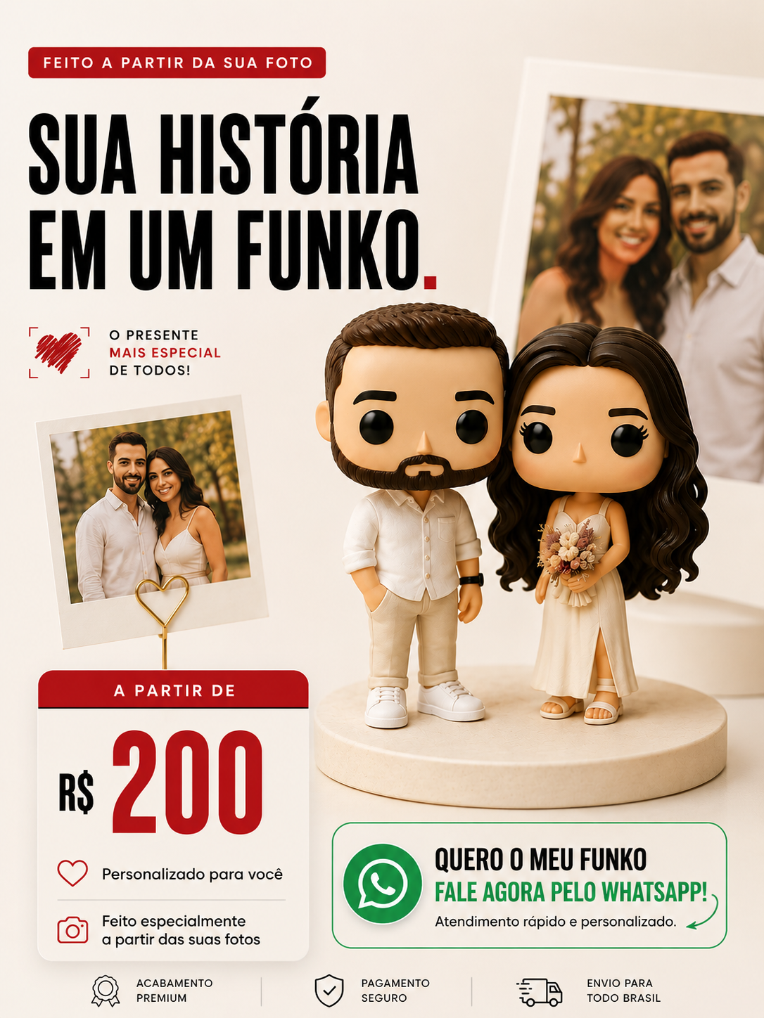 Sua história em um Funko — personalizado a partir da sua foto