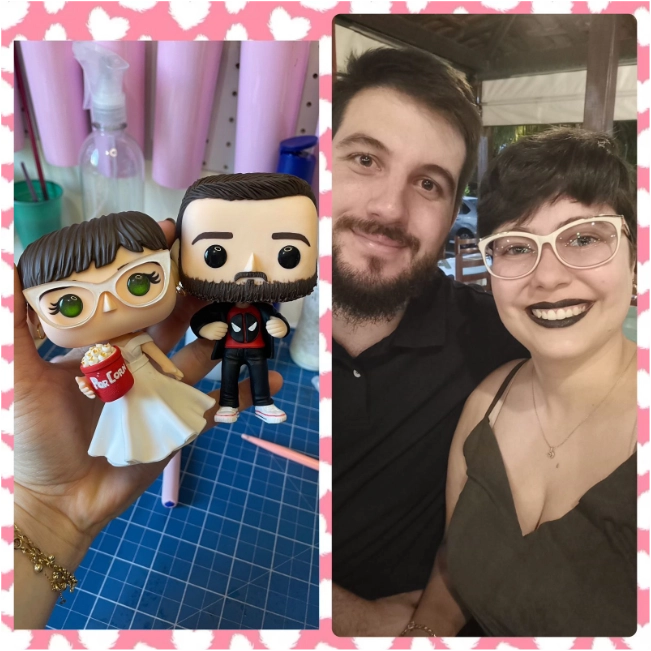 Funko Pop personalizado pintado com tinta acrílica